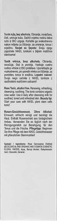 Różany tonik do skóry normalnej i suchej - Nikel Rose Tonic — Zdjęcie N3