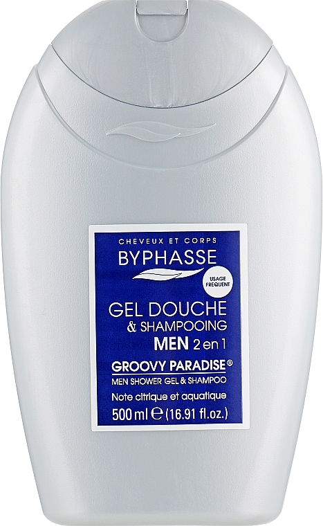 Żel pod prysznic i szampon 2 w 1 dla mężczyzn - Byphasse Men Shower Gel-Shampoo 2in1 Groovy Paradise — Zdjęcie N1