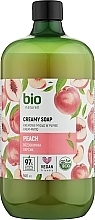 Kremowe mydło Brzoskwinia - Bio Naturell Peach Creamy Soap — Zdjęcie N2