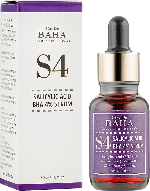 Serum do twarzy z kwasem salicylowym 4% - Cos De Baha Salicylic Acid 4% Serum — Zdjęcie N2