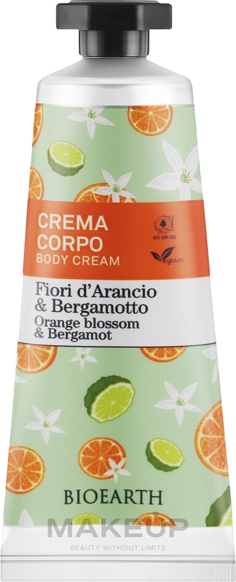 Krem do ciała Kwiat pomarańczy i bergamotka - Bioearth Family Orange Blossom & Bergamot Body Cream — Zdjęcie 75 ml