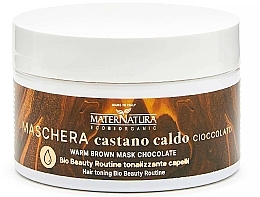 Kup Tonizująca maska do włosów - MaterNatura Warm Chocolate Brown Mask