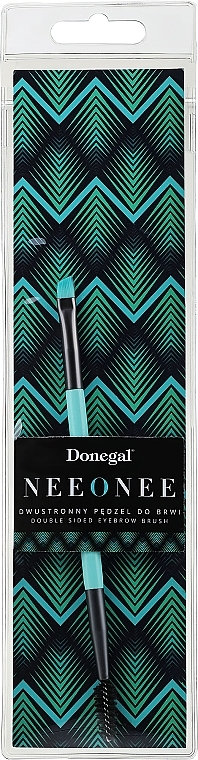Dwustronna szczoteczka do brwi i rzęs, 4278 - Donegal Neeonee Eyebrow Brush — Zdjęcie N2