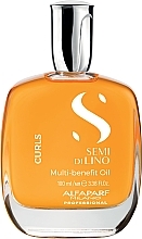 Wielofunkcyjny olejek do włosów kręconych - Alfaparf Semi Di Lino Curls Multi-Benefit Oil — Zdjęcie N1