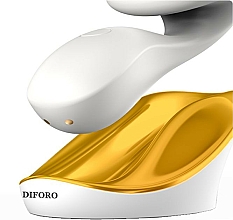 Oczyszczająca szczoteczka soniczna do masażu twarzy, złota - Diforo Arum Gold — Zdjęcie N2