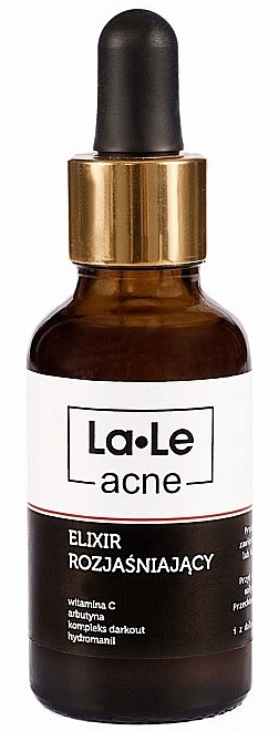 PRZECENA! Eliksir rozjaśniający do twarzy - La-Le Acne * — Zdjęcie N1