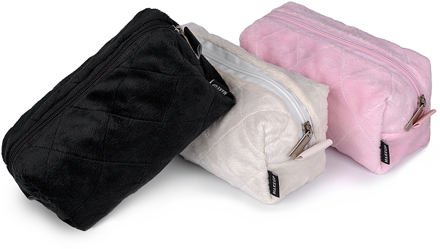 Zestaw akcesoriów do rutynowej pielęgnacji urody, różowy Tender Pouch - MAKEUP Beauty Set Cosmetic Bag, Headband, Scrunchy Pink — Zdjęcie N2