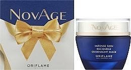Intensywnie regenerująca maska na noc w pudełku prezentowym - Oriflame NovAge Intense Skin Recharge Night Mask — Zdjęcie N2