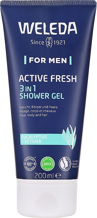Energizujący żel pod prysznic dla mężczyzn - Weleda Men Active Shower Gel