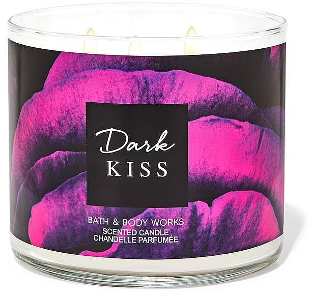 Bath & Body Works Dark Kiss 3-Wick Candle - Świeca zapachowa — Zdjęcie N1