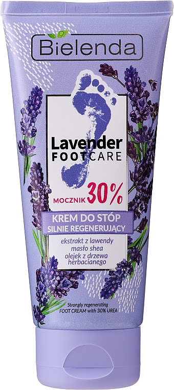 Silnie regenerujący krem do stóp - Bielenda Lavender Foot Care Cream — Zdjęcie N1