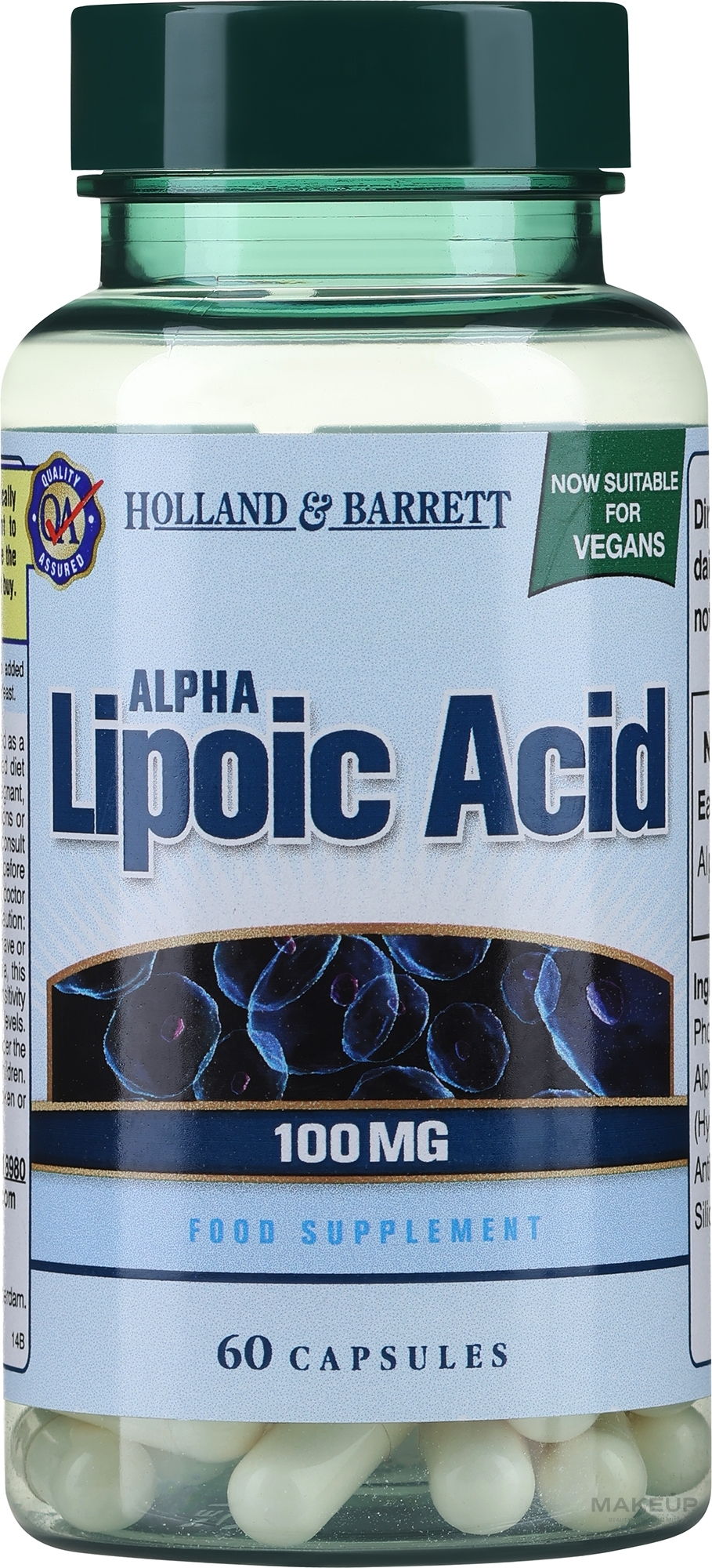 Kwas alfa-liponowy - Holland & Barrett Alpha Lipoic Acid 100mg — Zdjęcie 60 szt.