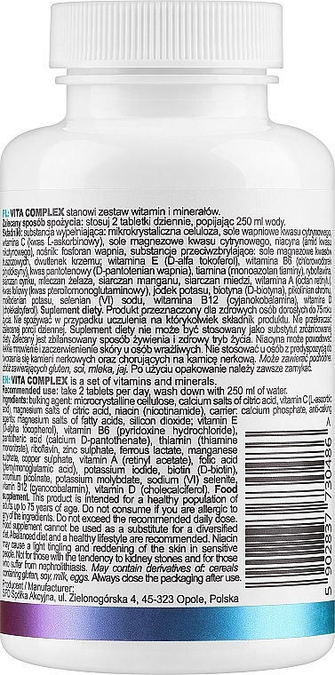 Suplement diety Vita-Komplex - SFD Nutrition Vita-Komplex — Zdjęcie N2