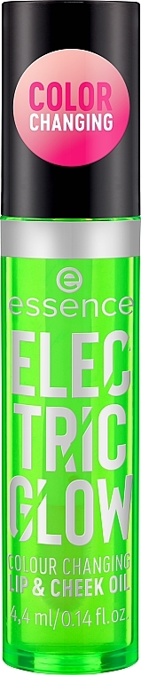Olejek do ust i policzków - Essence Electric Glow Color Changing Lip & Cheek Oil — Zdjęcie N1