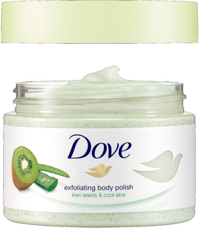 Peeling do ciała - Dove Exfoliating Body Scrub Kiwi Seeds & Cool Aloe — фото N3