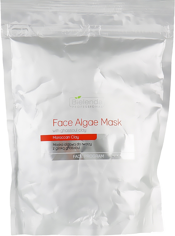 Maska algowa do twarzy z glinką ghassoul - Bielenda Professional Algae Face Mask With Ghassoul Clay (uzupełnienie) — Zdjęcie N1