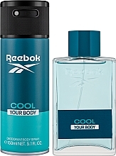 Reebok Cool Your Body Gift Set For Men - Zestaw (edt 100 ml + deo 150 ml) — Zdjęcie N2