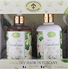 Zestaw - Saponificio Artigianale Fiorentino Gardenia (soap/500ml + sh gel/500ml) — Zdjęcie N1