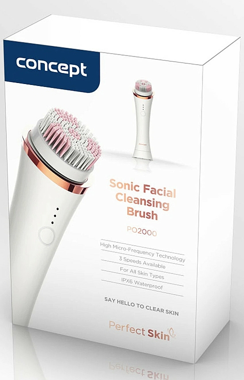 Szczoteczka do oczyszczania twarzy - Concept Perfect Skin PO2000 Sonic Facial Cleansing Brush — Zdjęcie N3