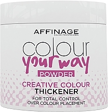 Puder zagęszczający do czarnych włosów - Affinage Salon Professional Colour Your Way Powder — Zdjęcie N1