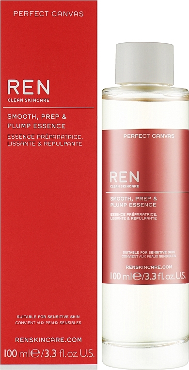 Esencja do twarzy - Ren Perfect Canvas Smooth, Prep & Plump Essence — Zdjęcie N2