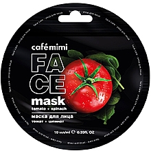 Kup PRZECENA! Odżywcza maseczka do twarzy Pomidor i szpinak - Café Mimi Super Food Tomato & Spinach Face Mask *