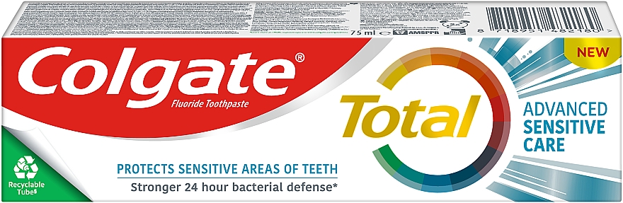 Pasta do zębów z fluorem dla wrażliwych zębów - Colgate Total Advanced Sensitive Care Toothpaste — Zdjęcie N5