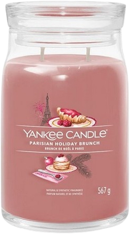 Świeca zapachowa w słoiku Parisian Holiday Brunch, 2 knoty - Yankee Candle Singnature  — Zdjęcie N2