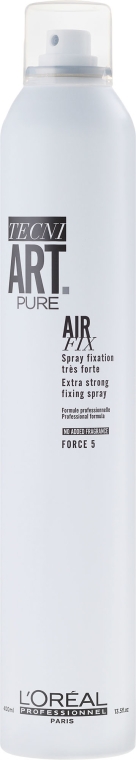 Bardzo mocno utrwalający spray do włosów - L'Oréal Professionnel Tecni.art Air Fix Pure — Zdjęcie N1