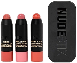 Kup Zestaw - Nudestix Mini Pretty Blush Kit (blush/3x1.8g)