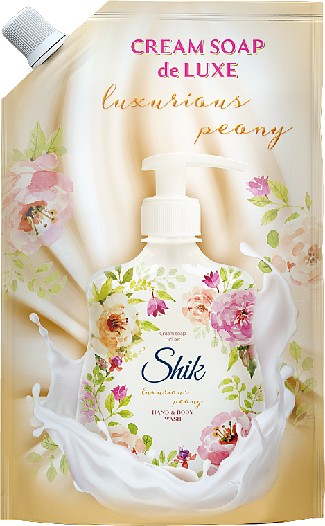 Kremowe mydło w płynie do rąk i ciała - Shik Luxarious Peany Hand & Body Wash (doypack) — Zdjęcie N1