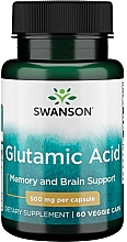 Suplement diety Kwas glutaminowy, 500 mg - Swanson Glutamic Acid — Zdjęcie N1