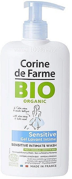 Żel do higieny intymnej dla skóry wrażliwej - Corine De Farme Bio Organic Sensitive Intimate Wash — Zdjęcie N1