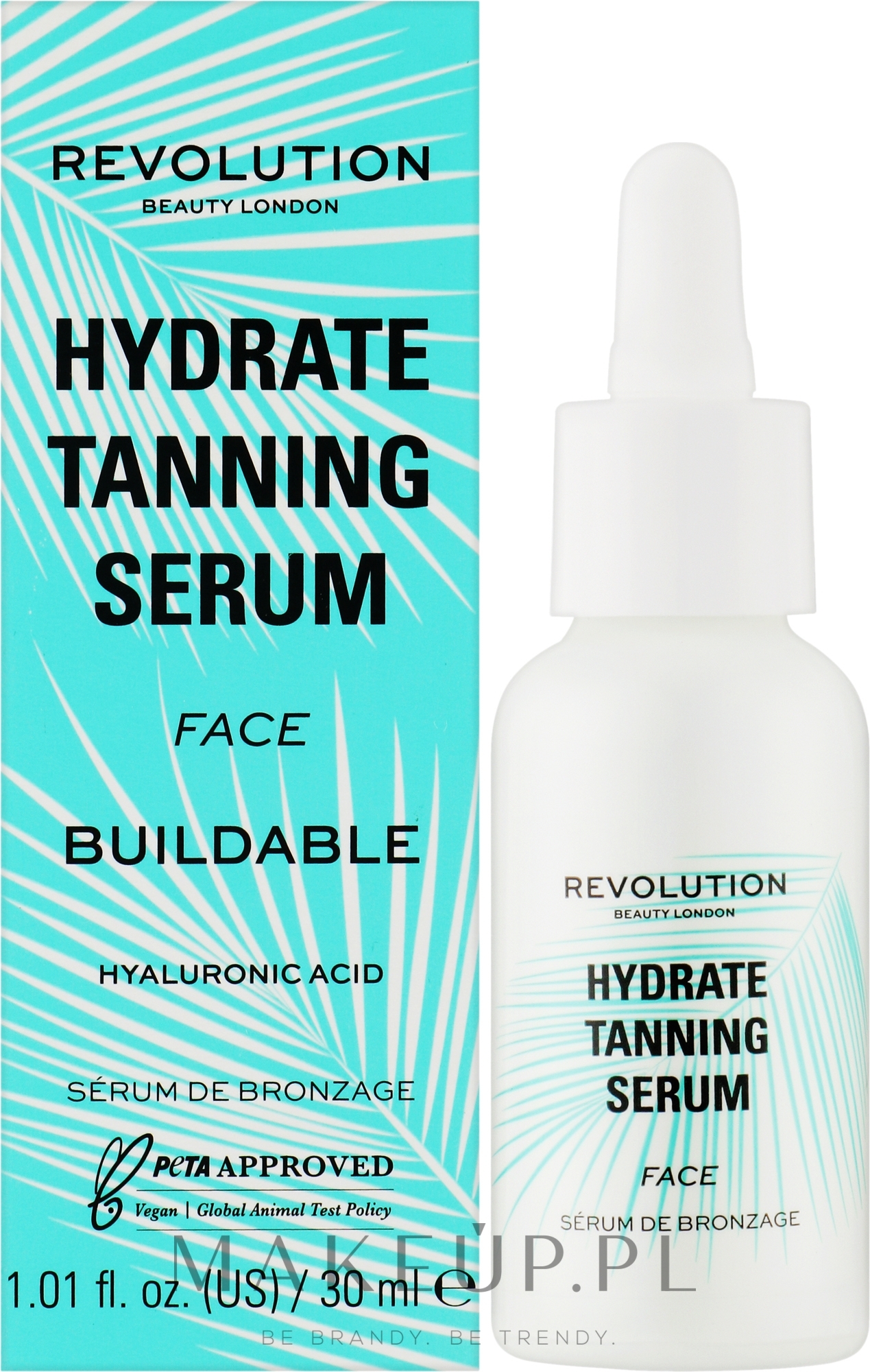 Nawilżające serum samoopalające do twarzy - Revolution Beauty Hydrating Face Tan Serum — Zdjęcie 30 ml