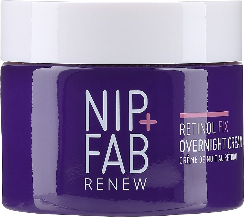 Odmładzający krem do twarzy na noc z retinolem 3% - NIP + FAB Retinol Fix Overnight Cream 3% — Zdjęcie N1