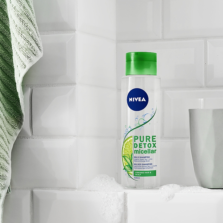 Detoksykujący szampon micelarny - NIVEA Pure Detox Micellar Shampoo — Zdjęcie N4