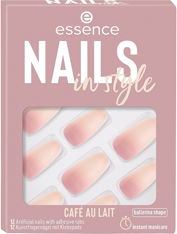 	Samoprzylepne sztuczne paznokcie - Essence Nails In Style Cafe Au Lait — Zdjęcie N1