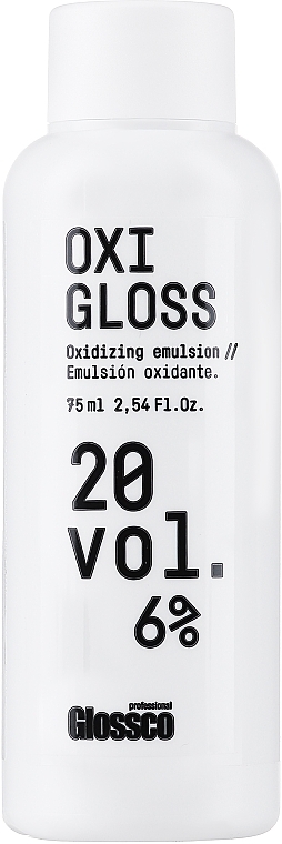 Utleniacz do włosów - Glossco Color Oxigloss 20 Vol  — Zdjęcie N1