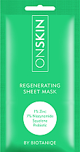 Kup Maska w płachcie - Biotaniqe OnSkin Regenerating Sheet Mask