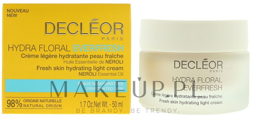 Lekki krem nawilżajacy do odwodnionej skóry - Decleor Hydra Floral Everfresh Fresh Skin Hydrating Light Cream — Zdjęcie 50 ml