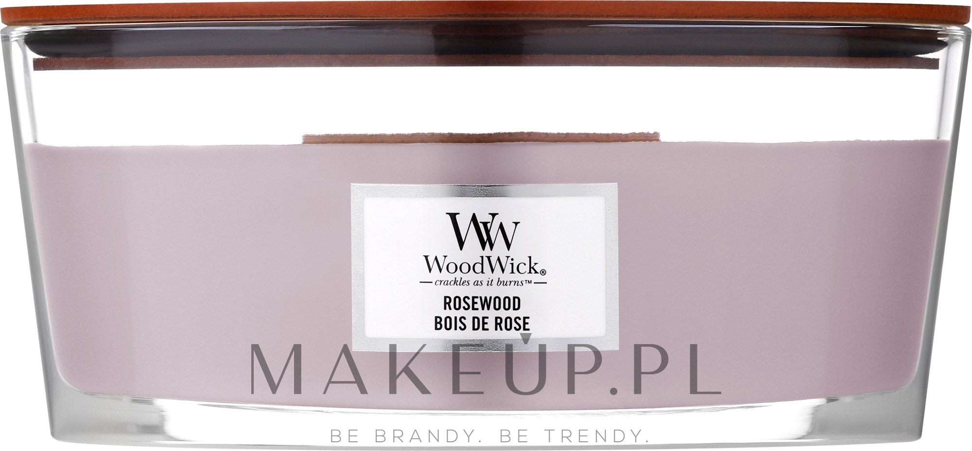 Świeca zapachowa w szkle - WoodWick Hearthwick Flame Ellipse Candle Rosewood — Zdjęcie 453.6 g