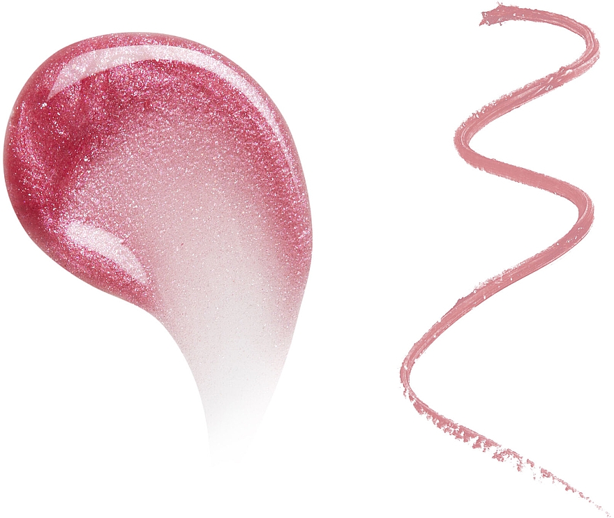 Zestaw do makijażu ust - Makeup Revolution Shimmer Lip Kit Pink Lights (lip/gloss/3ml + lip/pencil/0,8g) — Zdjęcie N3