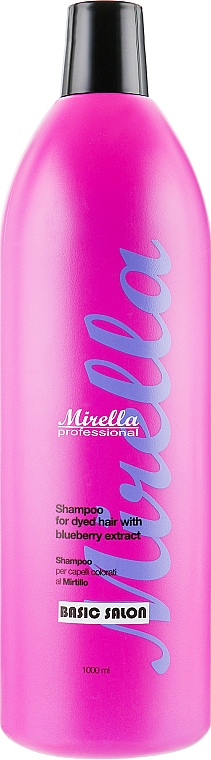 Szampon do włosów farbowanych z ekstraktem z jagód - Mirella Professional Shampoo with Blueberry Extract — Zdjęcie N1