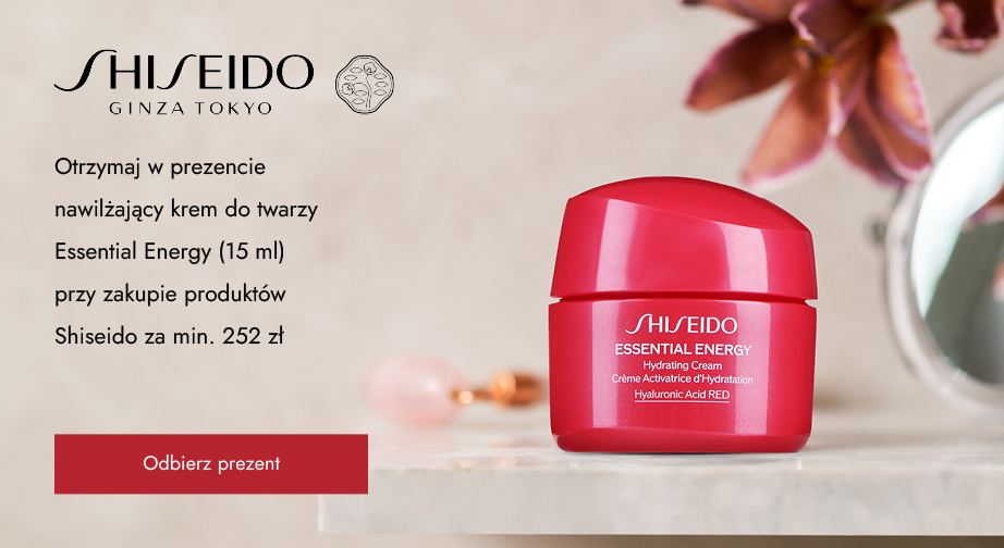 Nawilżający krem do twarzy Essential Energy (15 ml) w prezencie przy zakupie produktów Shiseido za min. 252 zł.