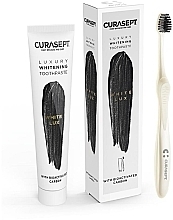 Zestaw - Curaprox Curasept Whitening Luxury White (t/paste/75ml + toothbrush) — Zdjęcie N2