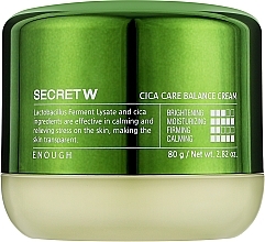 Krem do twarzy - Enough Secret W Cica Care Balance Cream — Zdjęcie N1