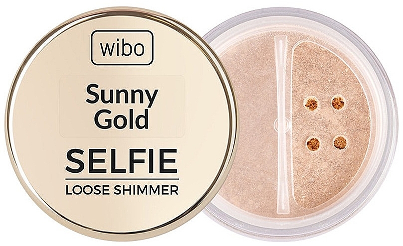 Rozświetlacz do twarzy - Wibo Sunny Gold Selfie Loose Shimmer — Zdjęcie N1