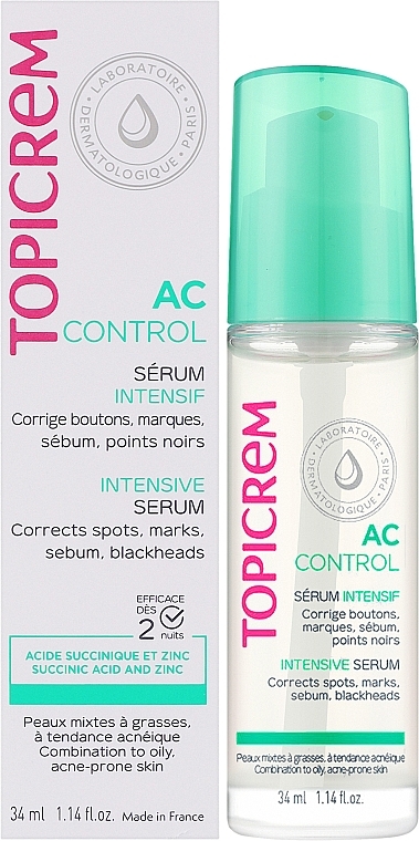 Serum o intensywnym działaniu - Topicrem AC Control Intensive Serum — Zdjęcie N2