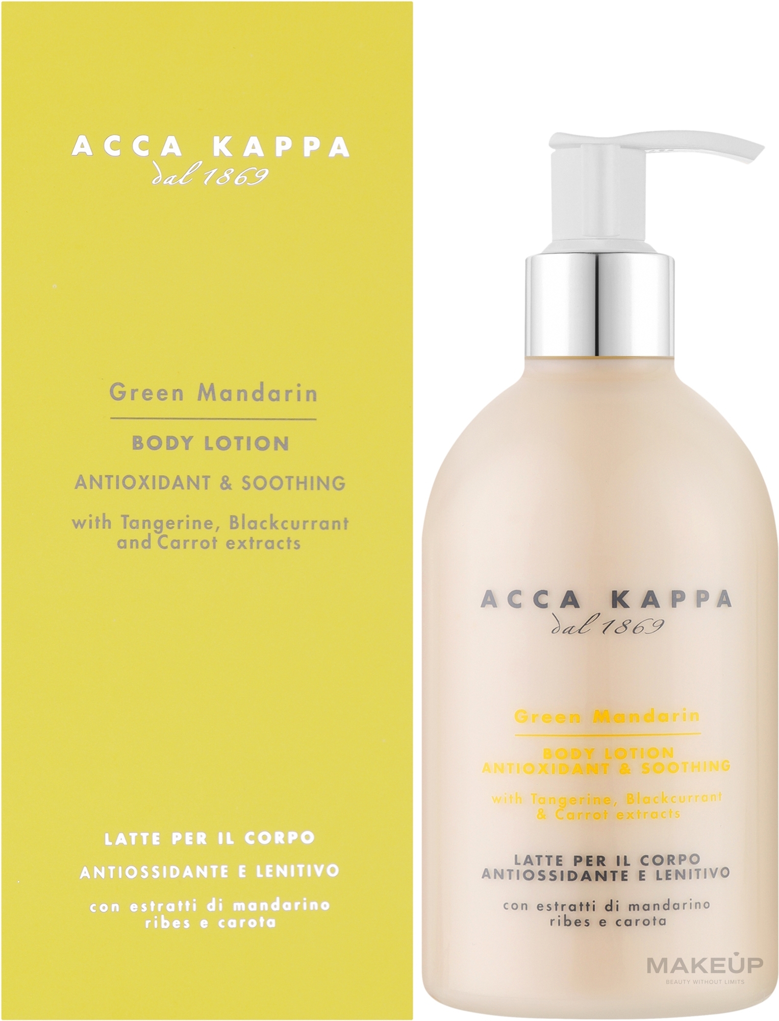 Nawilżający balsam do ciała - Acca Kappa Green Mandarin Body Lotion — Zdjęcie 300 ml