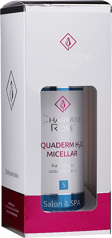 Nawilżająca woda micelarna do twarzy - Charmine Rose Aquaderm H2O Micellar — Zdjęcie N1